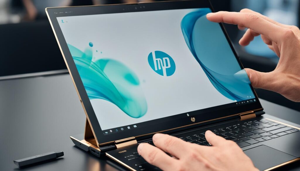 تقنية الشاشة اللمسية في HP Spectre x360 14