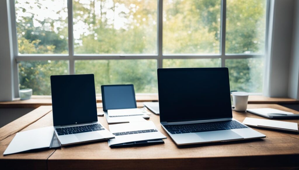 أجهزة الكمبيوتر المحمولة الشائعة